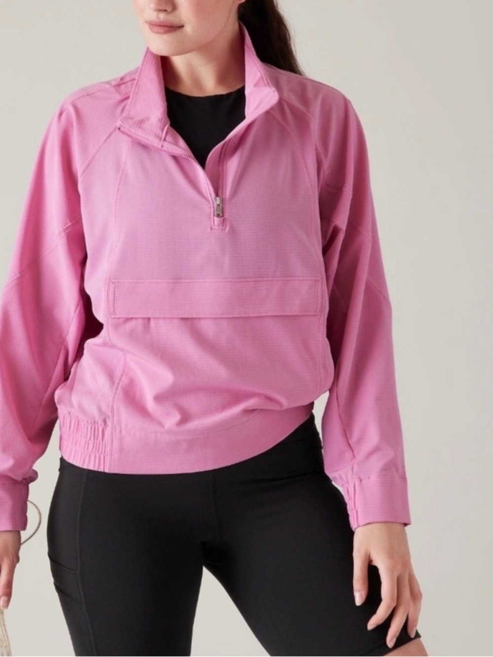 Athleta Pink Zip-Front Active Jacket